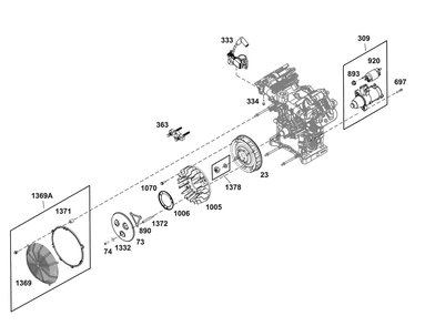 Part Location Diagram of 84011461 Murray GUARD, FLYWHEEL FAN